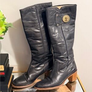 Coach Black rider tall Boots